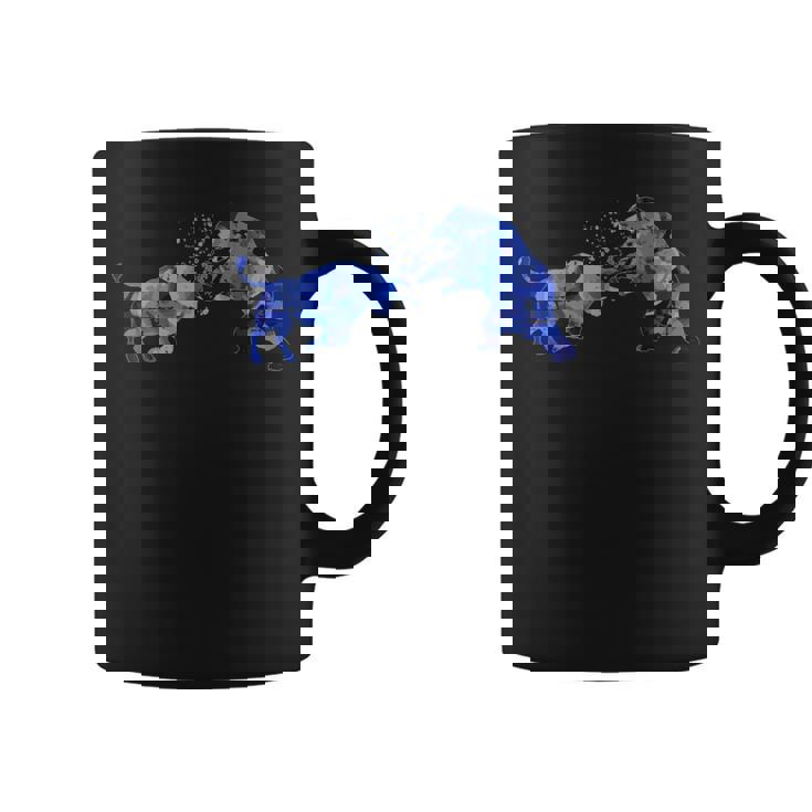 ブル対ベア株式市場投資家トレーダー コーヒーマグ