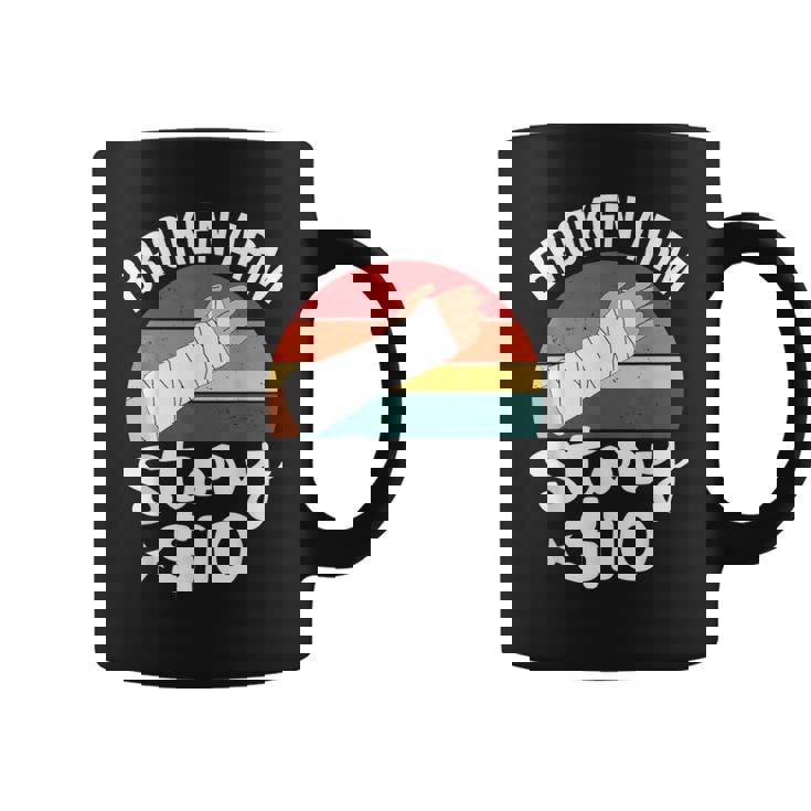 ブロークン・アーム・ストーリー $10 手の怪我 手首 面白い ヴィンテージ コーヒーマグ