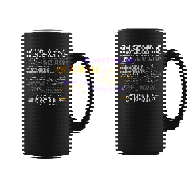 プラネタリウムに入らせてください、私は普通のミームです コーヒーマグ