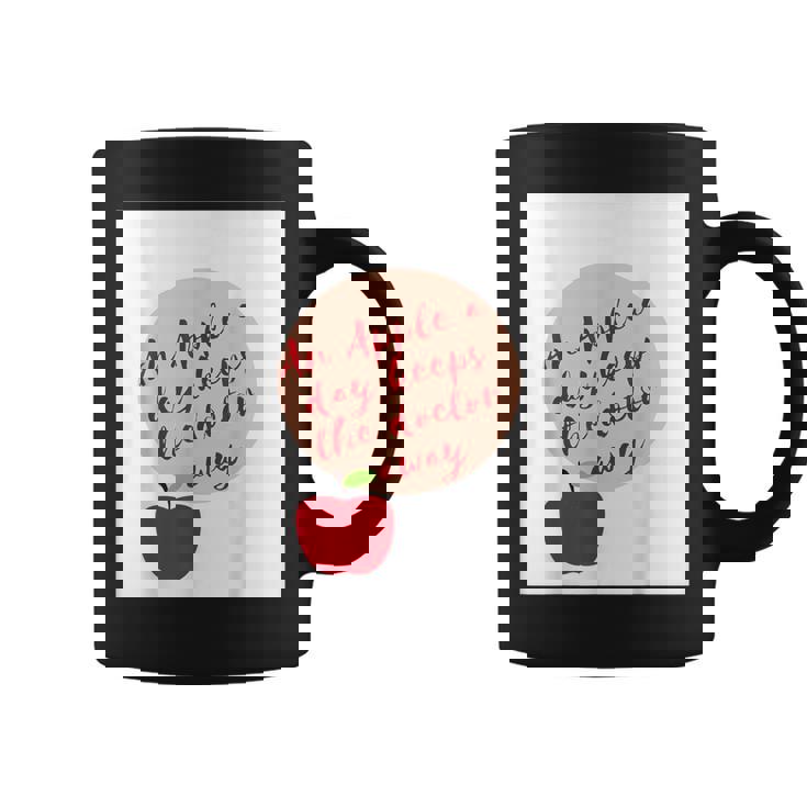 ヘルシーシャツアップル 最新 医者を遠ざける コーヒーマグ