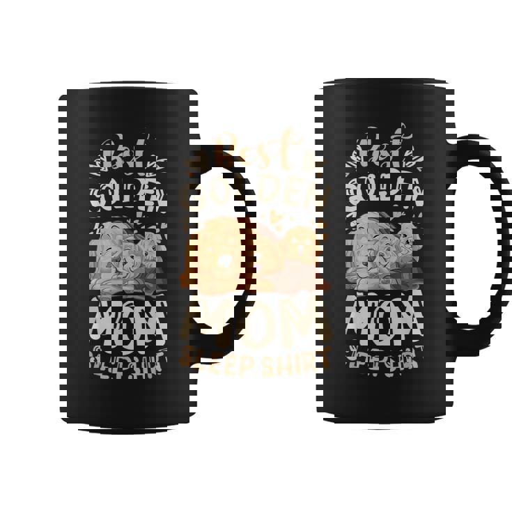 ベスト・ゴールデン・ママ、子犬とゴールデン・レトリーバー コーヒーマグ