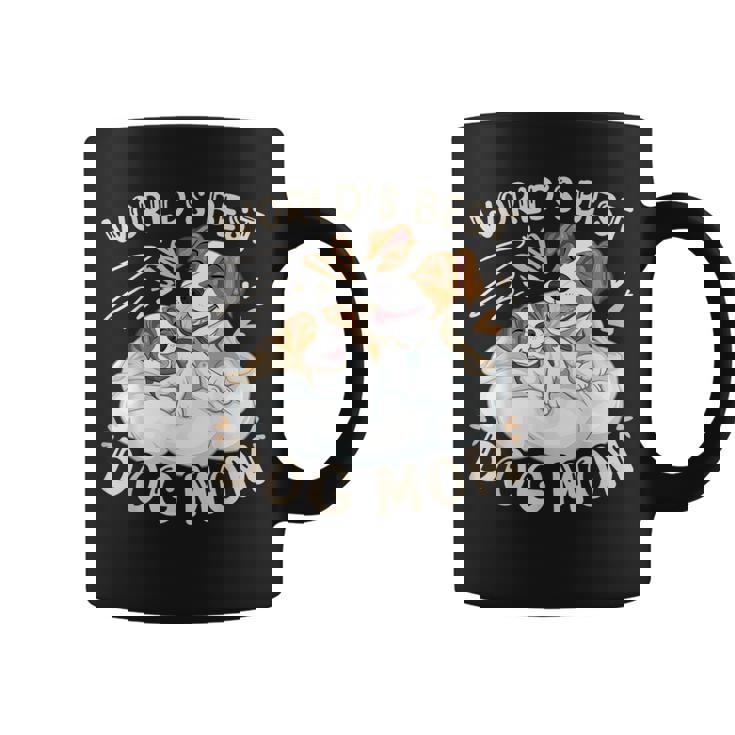 ベスト・ドッグ・ママ、子犬とジャック・ラッセル・テリア コーヒーマグ