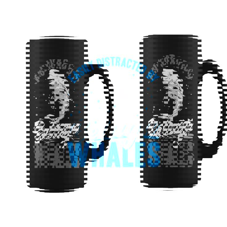 ベルーガクジラに簡単に気を取られる面白いシロイルカ動物。 コーヒーマグ