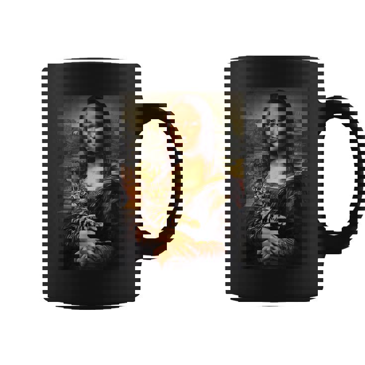 ベンガル猫 モナリザ 絵画 アート ママ お父さん コーヒーマグ