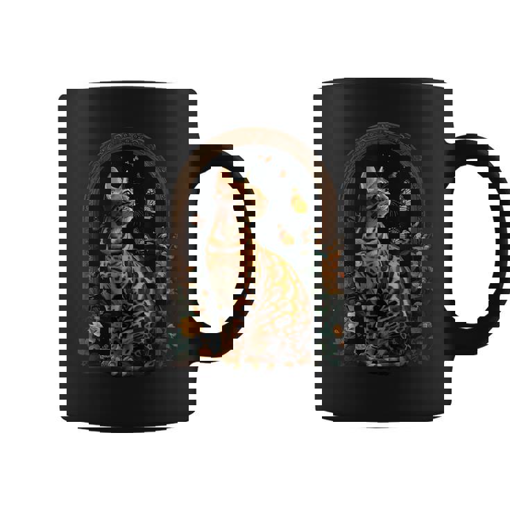 ベンガル猫の花 コーヒーマグ