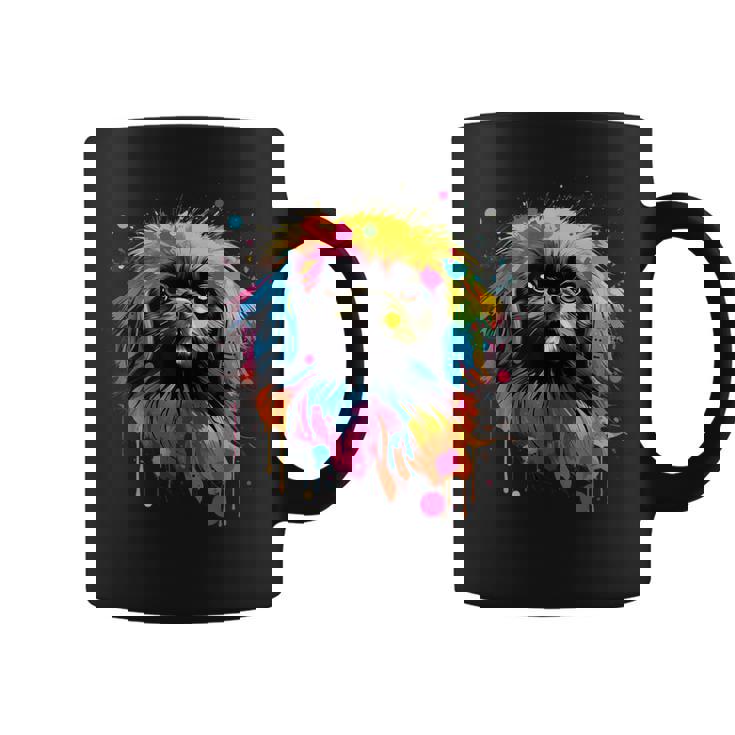 ペキニーズに描かれたペキニーズに描かれたかわいいペキニーズ犬 コーヒーマグ