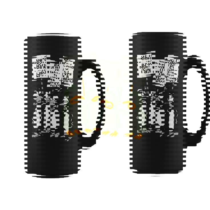 ペンギンの関税 聞いた島 ペンギンと一緒に立つ コーヒーマグ