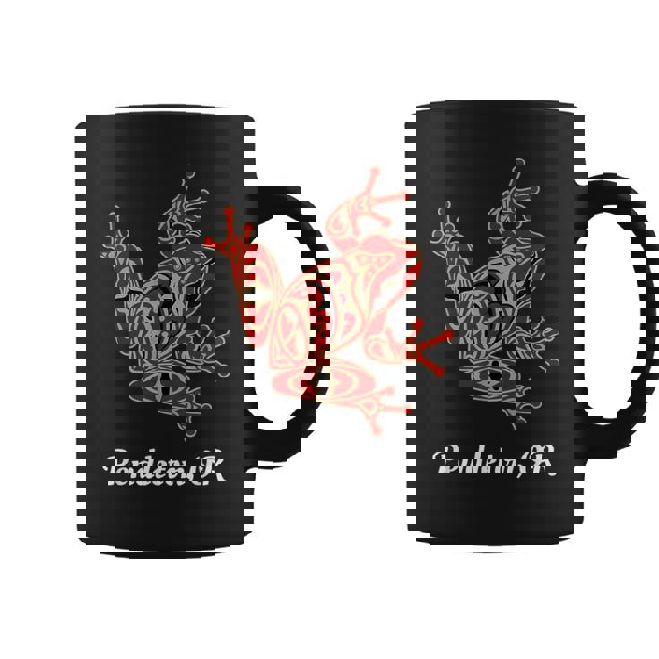 ペンドルトン、またはレッドブラックフロッグ ネイティブアメリカン パシフィックnw コーヒーマグ