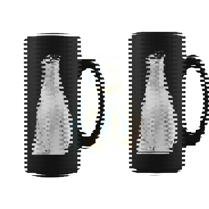 ホッキョクグマ サングラス 動物愛好家 動物飼育係 動物学者 コーヒーマグ