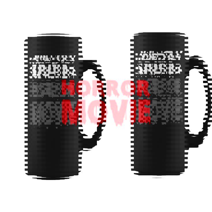 ホラー映画なら絶対生き残るよ コーヒーマグ