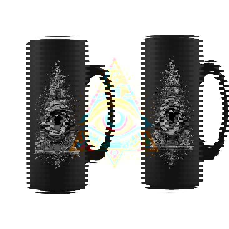 ホルスアイ オールシーイングアイ ピラミッド イルミナティ フリーメイソン コーヒーマグ