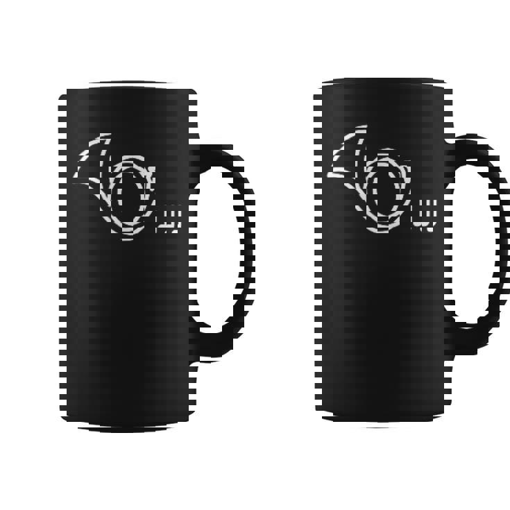 ホルン 音符 楽譜 音楽 楽器 音楽雑貨 シンプル 可愛い コーヒーマグ