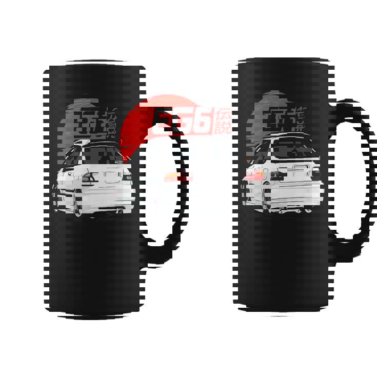 ホワイトハッチシビック Eg6-クラシック Jdm コーヒーマグ