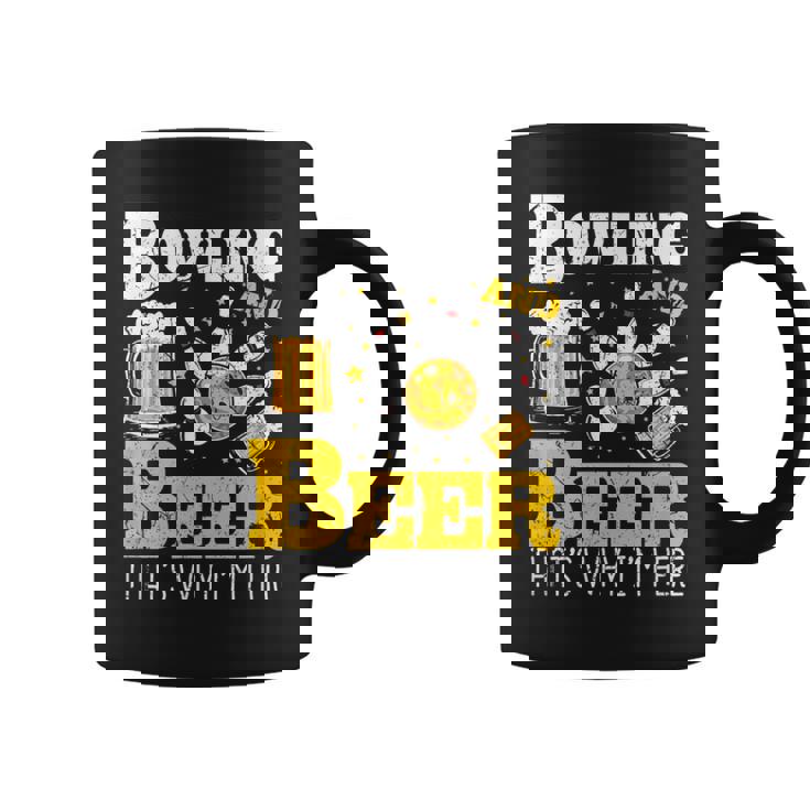 ボウリングビール だからここにいるボウラー コーヒーマグ