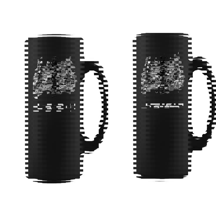 ボクサー エンジン 4気筒 発火 オーダー 自動車愛好家 コーヒーマグ