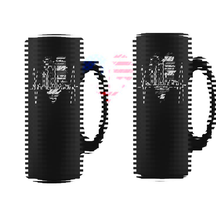 ボストン・スカイライン ハートビートusa ハートパルス I Love Boston コーヒーマグ