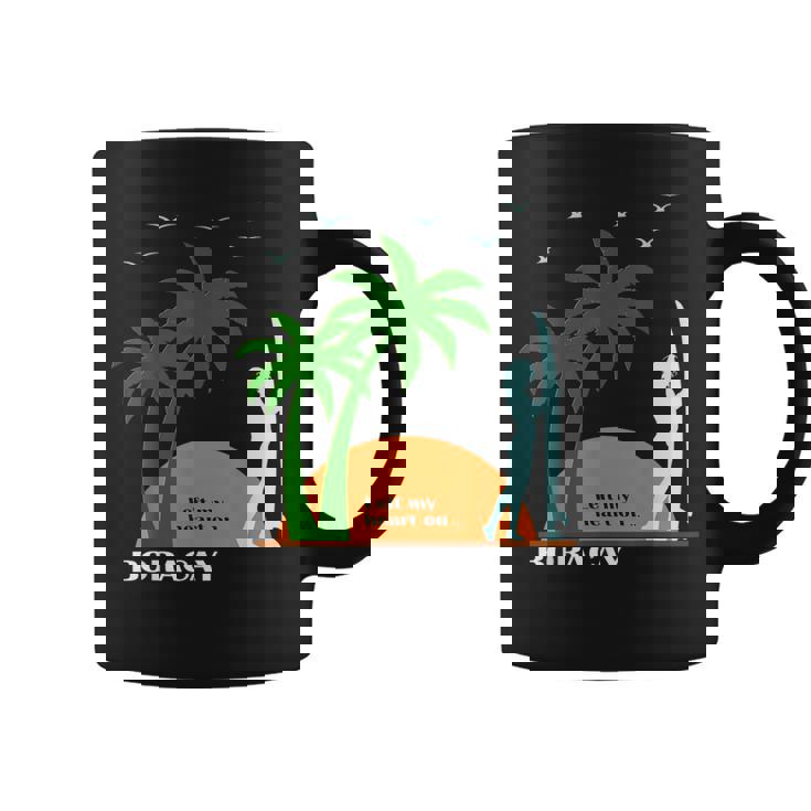 ボラカイ島 ヤシの木 サーフボード 日没 フィリピン ビーチ サーファーガール 東南アジア 島 贈り物 海 お土産 セブ コーヒーマグ