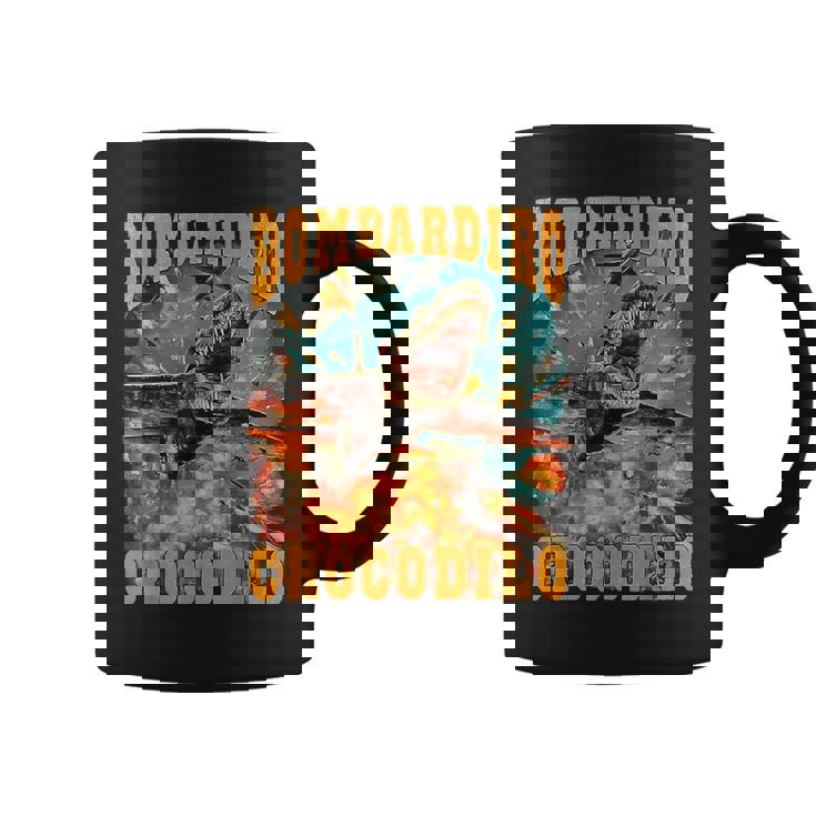 ボンバディロクロコダイルミームクロコダイルファイア-イタリアンブレインロット コーヒーマグ