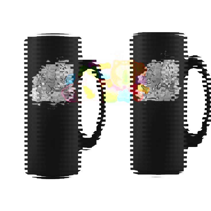 ボンレス犬とボンレス猫 カラフルスナック コーヒーマグ