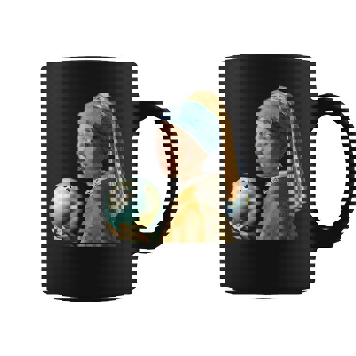 ボーリング 面白いtシャツ フェルメール ボウリング おもしろ ネタ 服 メンズ おもしろグッズ 大人 女性 ボウラー コーヒーマグ