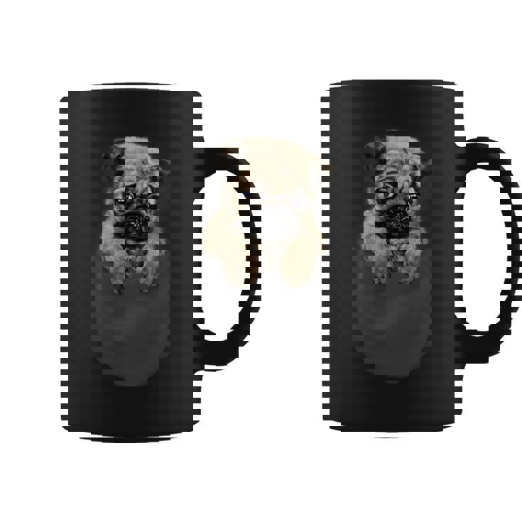 ポケット パグ 犬 コーヒーマグ