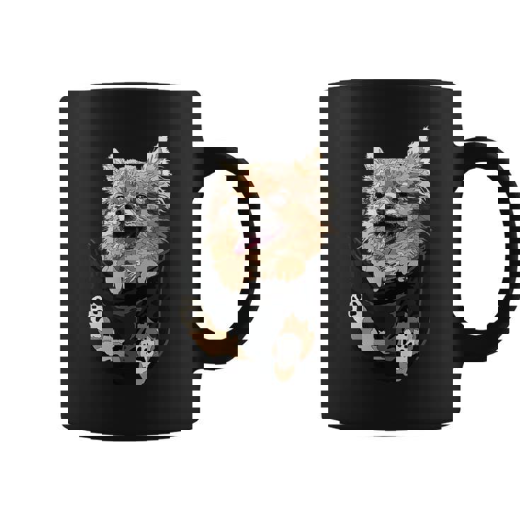 ポケットに入ったチワワ チワワ 長髪 チワワ 犬好き コーヒーマグ