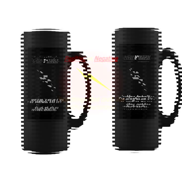 ポジティブ対ネガティブ コーヒーマグ