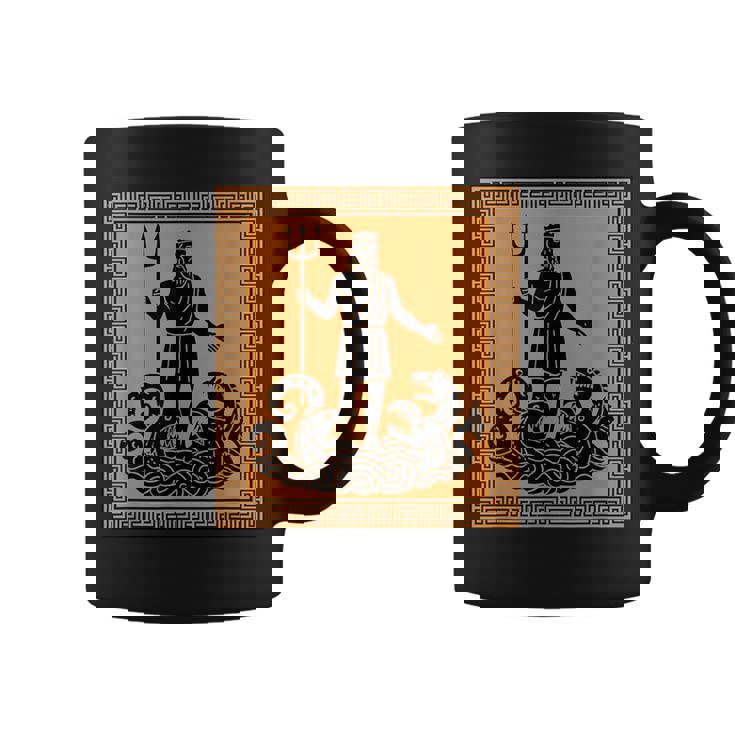 ポセイドン神 トライデント 古代ギリシャ 芸術 神話 ギリシャ神話 コーヒーマグ