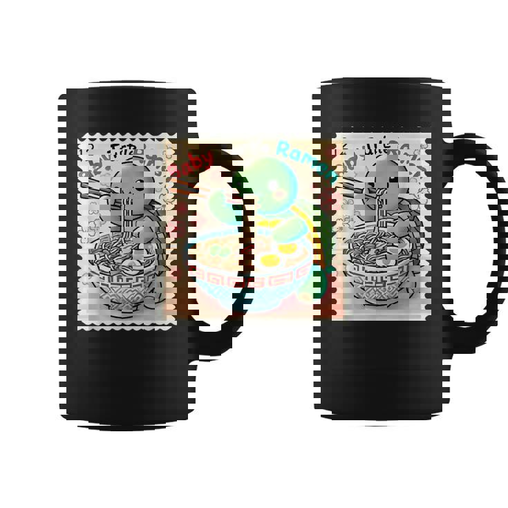 ポップ 和 アート 切手 かわいい 赤ちゃん 亀 ラーメン コーヒーマグ