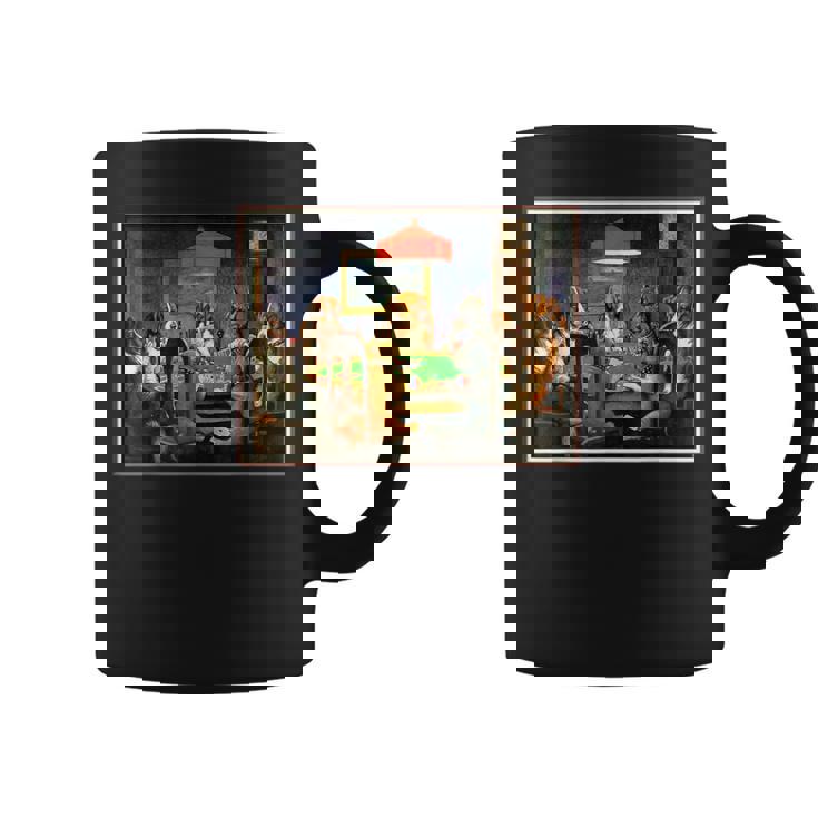 ポーカーをする犬 カード 絵画 コーヒーマグ