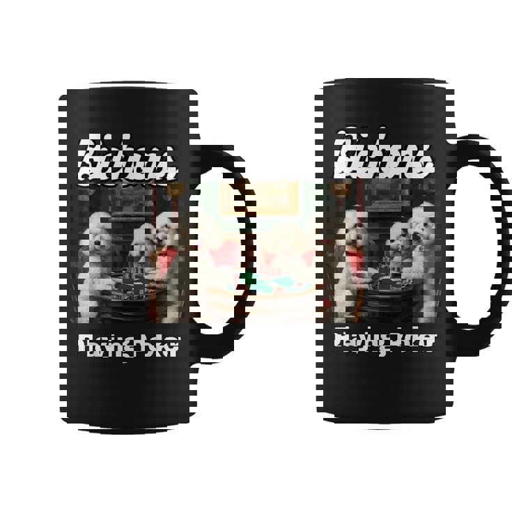 ポーカーをする犬 ビション・フリーゼ ビション・フリーゼの犬種 コーヒーマグ