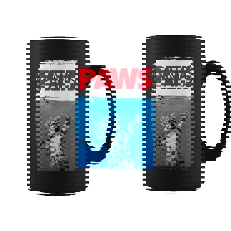 ポーズ（猫の足） かわいいパロディトップ コーヒーマグ