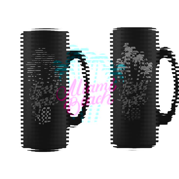 マイアミビーチのバケーションのお土産 80´Sマイアミビーチ コーヒーマグ