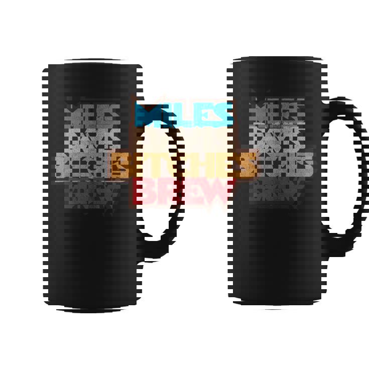 マイルス・デイビス・ビッチズ・ブリュー・ディストレストッド 長袖tシャツ コーヒーマグ