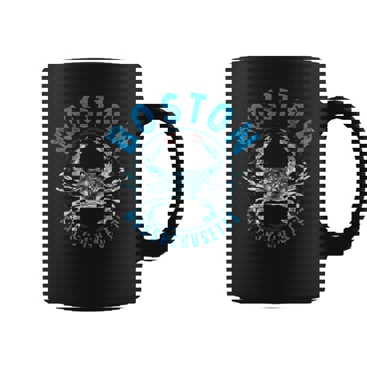 マサチューセッツ州ボストン ブルーカニのデザイン コーヒーマグ