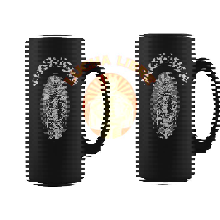 マスクに入ったレスラー ルチャリブレ メキシコレスリング コーヒーマグ