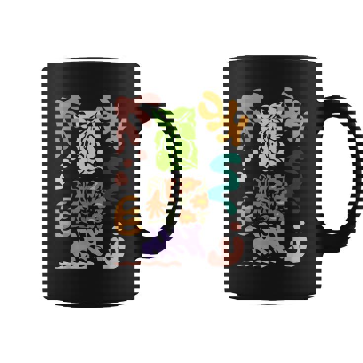 マティス風絵画 ボタニカル 花柄 抽象模様 コーヒーマグ