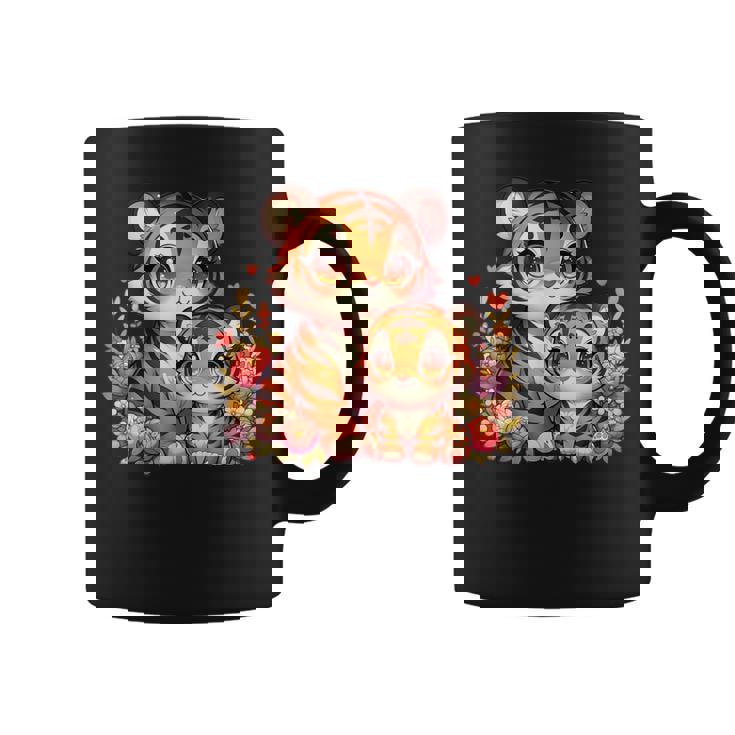 ママタイガー 赤ちゃん可愛い動物モチーフ コーヒーマグ