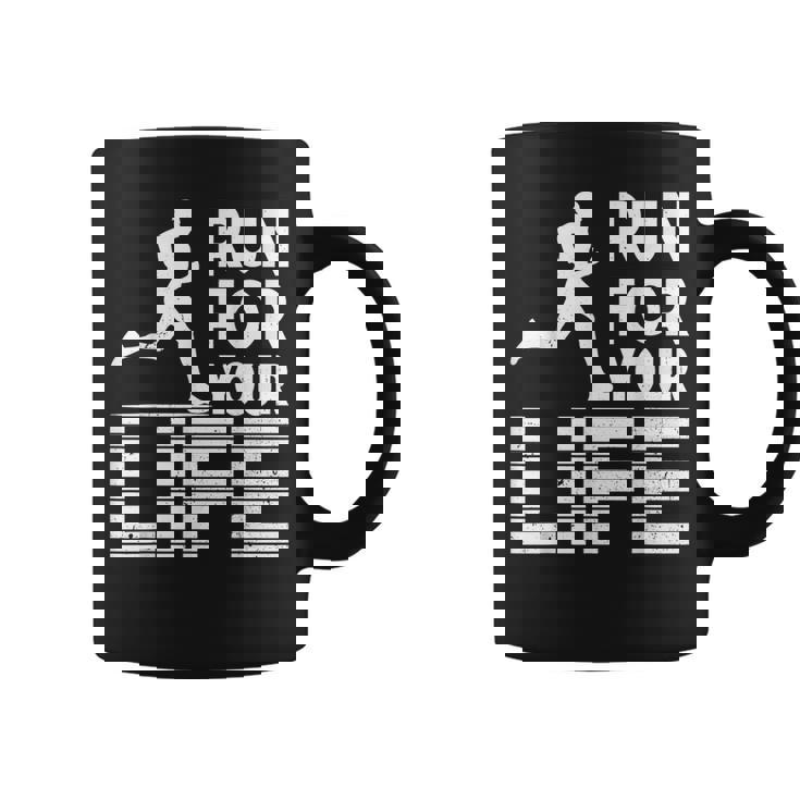 マラソンランナー Run For Your Life ランニング コーヒーマグ