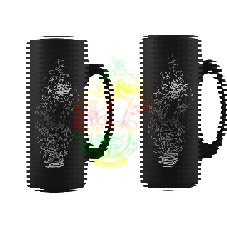 マリファナ スカル ボング 大麻 ウィード 420 ラスタ ギフト コーヒーマグ