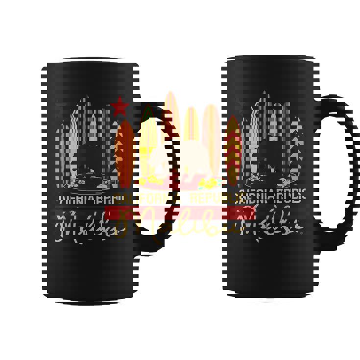 マリブ カリフォルニア リパブリック ベア サーファー 記念品 コーヒーマグ