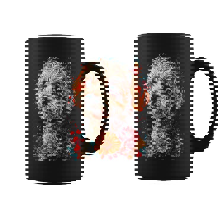 マルチプー犬 グラフィック ペット イラスト マルチプー コーヒーマグ