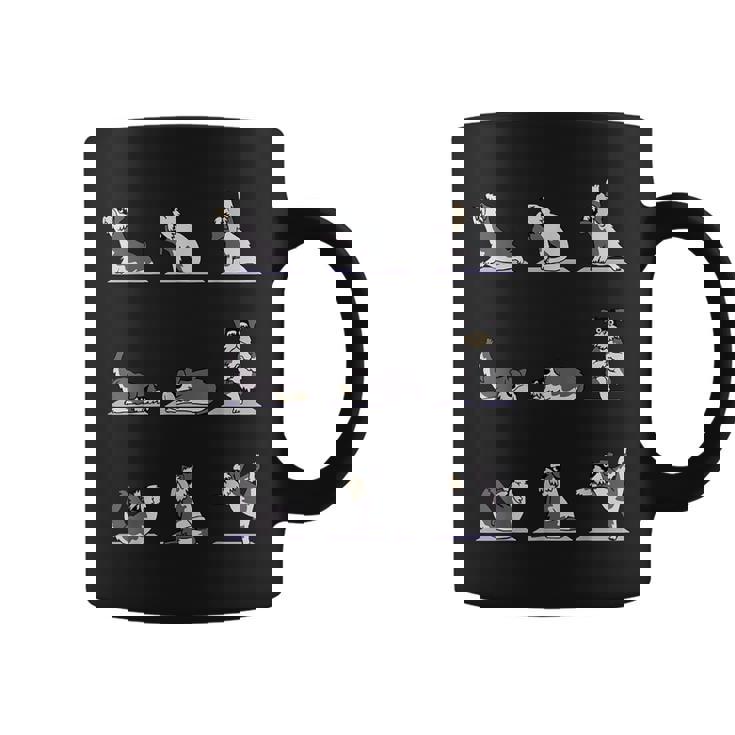 ミニチュア シュナウザー ヨガ コーヒーマグ