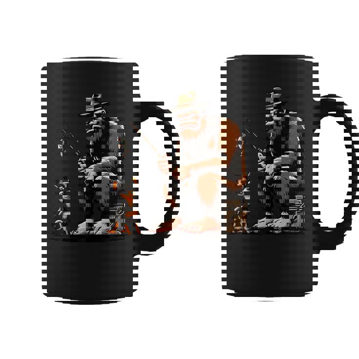 ミニチュア ピンシャー ビッグフット サスカッチ 犬 面白い 釣り コーヒーマグ