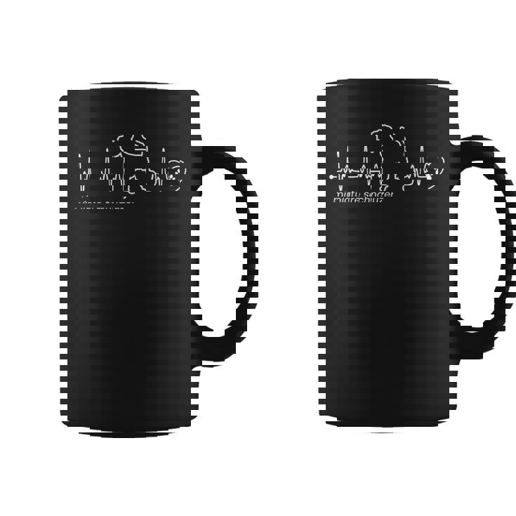 ミニチュアシュナウザーハートビート ミニチュアシュナウザー コーヒーマグ