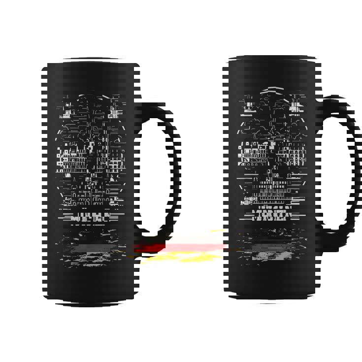 ミュンヘンお土産 ミュンヘン ドイツ国旗 コーヒーマグ