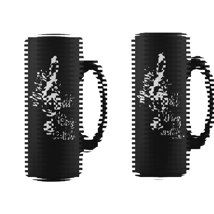 ミュージックギフト メンズ レディース キッズ 音符 格言付き コーヒーマグ