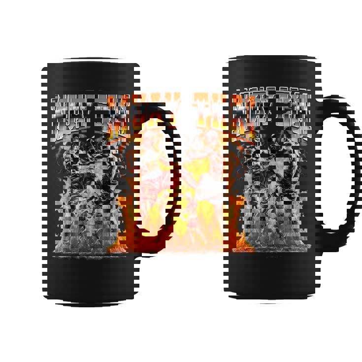 ムエタイタイボクシングフレーム90年代ブーツレッグスタイル コーヒーマグ