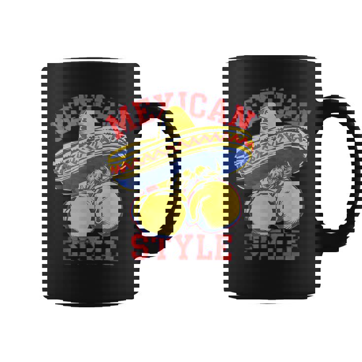 メキシコボクシングスタイル メキシコ国旗 メキシコボクシングスタイルフラッグ コーヒーマグ
