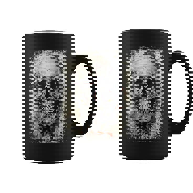 モダンなヒップホップ、レトロ、ヴィンテージ、エッジの効いた Y2k Hip Hop アーバン ストリートウェア、スカル コーヒーマグ